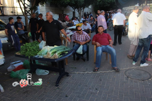 فيديو : اجواء رمضانية من سوق كفرقاسم التاريخي من ميدان ابي ابكر الصديق في اليوم الاول من رمضان المبارك